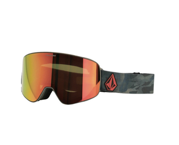 Gogle Snowboardowe - Volcom Odyssey cloudwash camo/red chrome