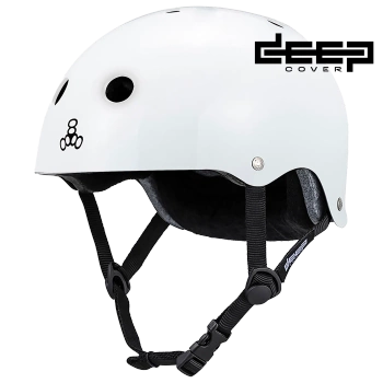 Kask Triple eight - Deep Cover  white
