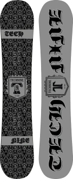 Męska Deska snowboardowa-  Technine MILITIA PAISLE