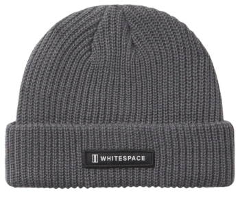 Czapka Zimowa-  Whitespace Ribbed Beanie