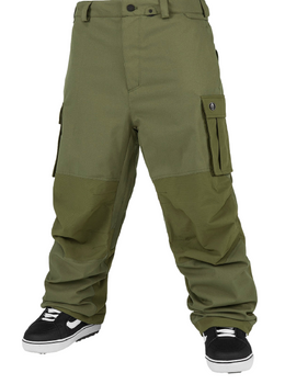 Męskie Spodnie snowboardowe Volcom Nwrk Baggy military 2024