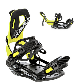 Wiązania Snowboardowe RAVEN FTM450 Multientry YELLOW