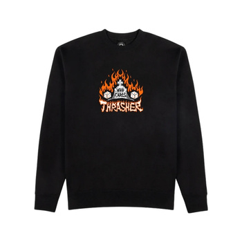 luza Thrasher - Who Cares by Neckface Crewneck