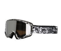 op art silver chrome