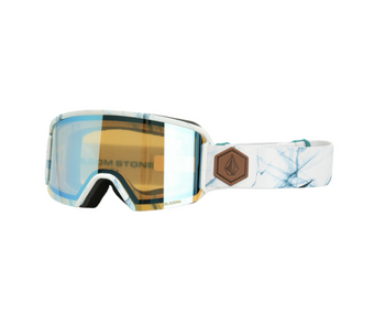 Gogle Snowboardowe - Volcom Garden white ice/ice chrome+bl dark grey