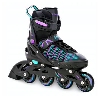 Rolki Regulowane RAVEN Cande Black/Mint/Violet