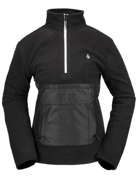 Damska Bluza aktywna Volcom Polar 1/2 Zip black 2024