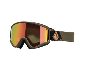 Gogle Snowboardowe - Volcom Yae military/gold/red chrome