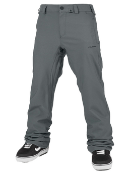 Męskie Spodnie snowboardowe Volcom Freakin Snow Chino dark grey 2024