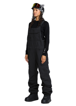 Damskie Spodnie snowboardowe Spodnie snowboardowe Volcom Creston 3D Stretch Bib Overall Black