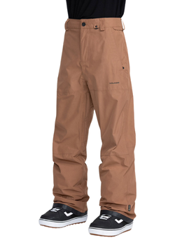 Męskie Spodnie snowboardowe - Volcom Dua Gore Tex Brown