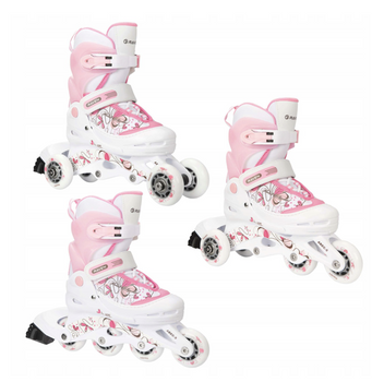 Rolki 3w1 Regulowane -  RAVEN Laguna White/Pink