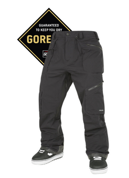 Męskie Spodnie snowboardowe -  Volcom Guch Stretch Gore Black