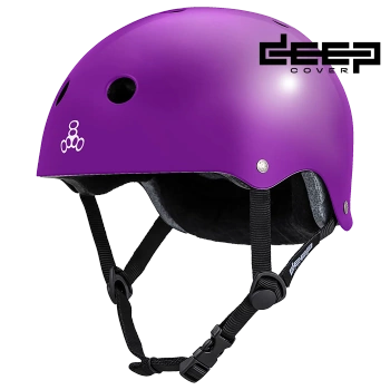 Kask Triple eight - Deep Cover  Purple Glossy