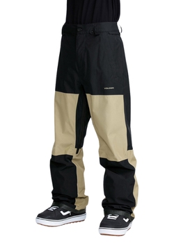 Męskie Spodnie snowboardowe - Volcom Dua Gore Tex Black