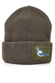 Czapka Zimowa Anti Hero -Lil Pigeon Label Cuff brown