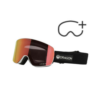 Gogle Snowboardowe -  Dragon NFX2 icon/lumalens red ion/lumalens light rose