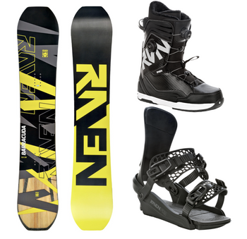 Męski zestaw Snowboard RAVEN  BARRACUDA