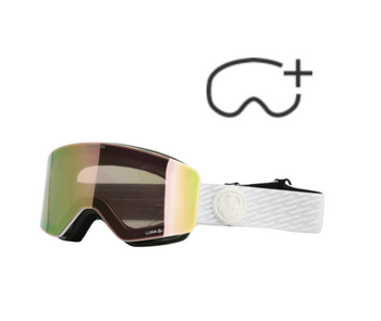 Gogle Snowboardowe - Dragon R1 OTG alpina/lumalens rose gold ion/lumalens amber