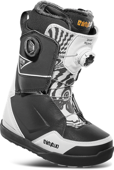 Damskie Buty snowboardowe ThirtyTwo Lashed Double Boa Melancon black/white 2024