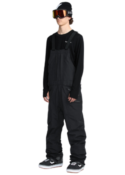 Męskie Spodnie snowboardowe Volcom Rain Gore Tex Bib Overall Black