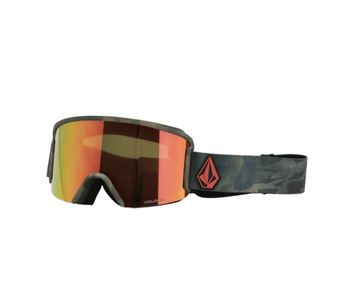 Gogle Snowboardowe - Volcom Garden cloudwash camo/red chrome+bl yellow