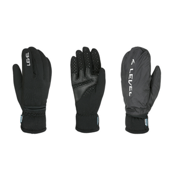 Męskie Rękawice -  Level Trail Polartec I Touch black