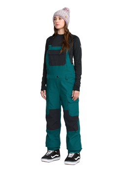 Damskie Spodnie Snowboardowe Volcom Creston 3D Stretch Bib Overall atlantic deep