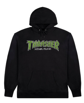 Bluza z Kapturem Thrasher Brick Logo Black