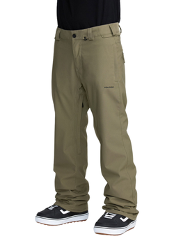 Męskie Spodnie snowboardowe Volcom Freakin Snow Chino Military