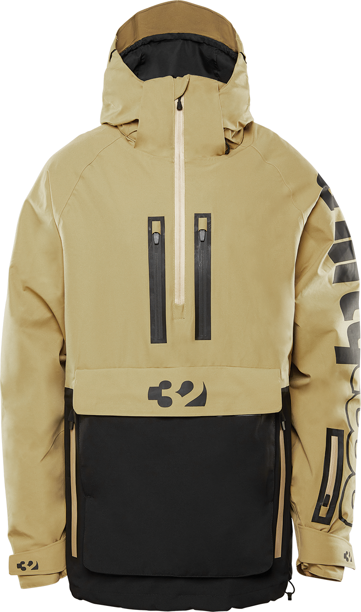 Męska Kurtka snowboardowa ThirtyTwo Light Anorak black/tan