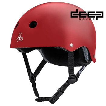 Kask Triple eight - Deep Cover Red Glossy