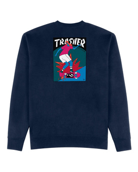 Bluza Thrasher Hurricane Crewneck Navy