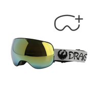Gogle Snowboardowe - Dragon X2 classicgrey/lumalens gold ion/lumalens amber