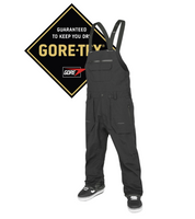 Męskie Spodnie snowboardowe - Volcom Rain Gore Tex Bib Overall black