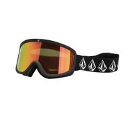 Gogle Snowboardowe - Volcom Footprints matte black stone/red chrome