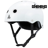 Kask Triple eight - Deep Cover  white